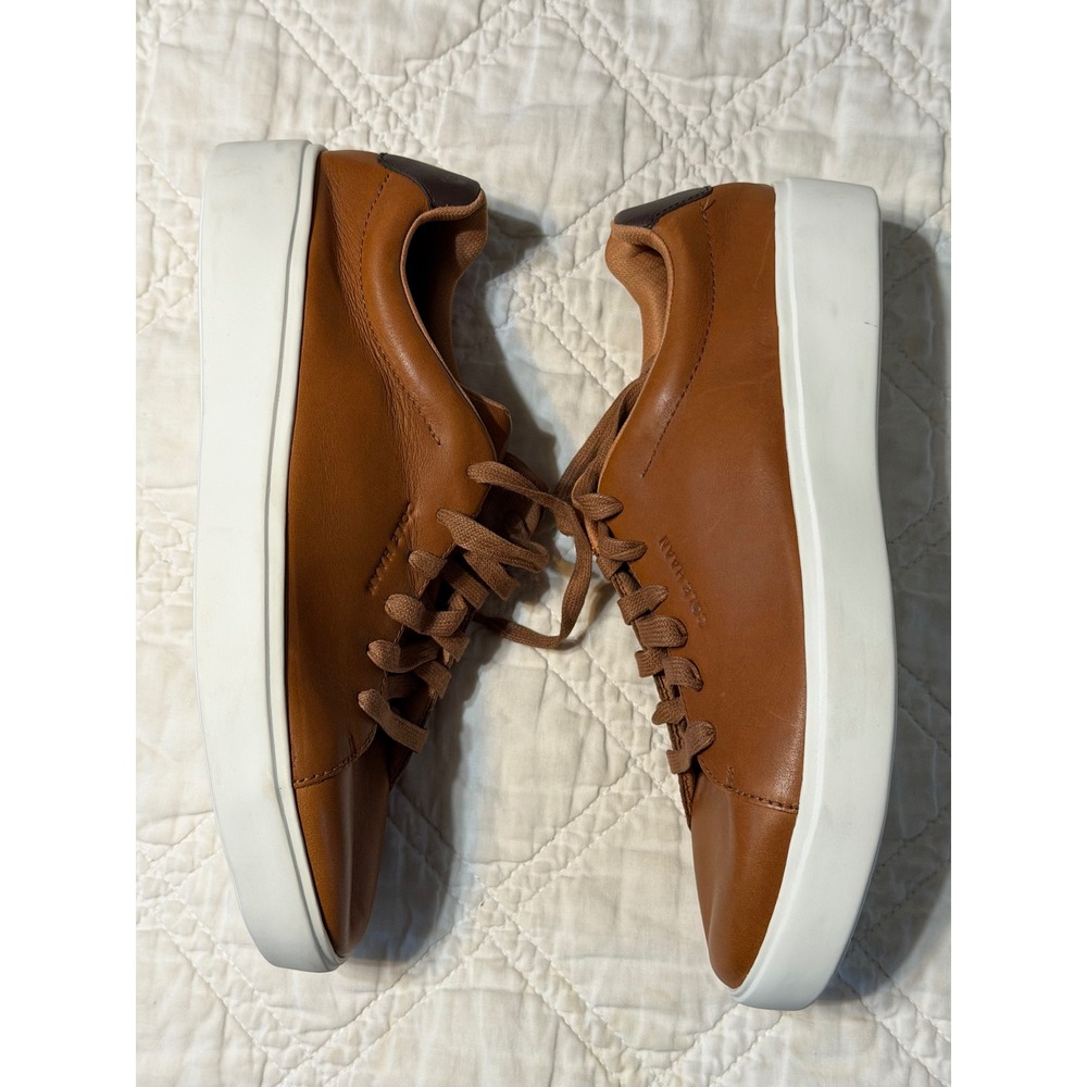 Cole Haan Grand Crosscourt Sneaker Mens 8.5 Brown Leather Low Top C36657